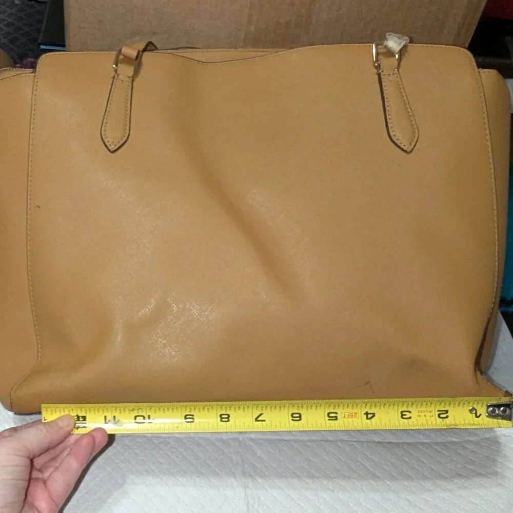 Tory Burch Emerson Saffiano Leather Tote – Tan/Camel REHAB SPECIAL! - Picture 2 of 16
